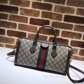 Gucci Ophidia GG Medium Top Handle Bag Gray 524532