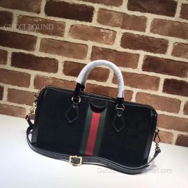 Gucci Ophidia Medium Top Handle Bag Black 524532