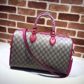 Gucci GG Supreme Guccissima Convertible Boston Bag Violet 409527