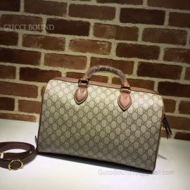 Gucci GG Supreme Guccissima Convertible Boston Bag Khaki 409527