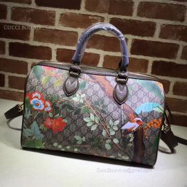 Gucci GG Supreme Guccissima Convertible Boston Bag Peacock 409527