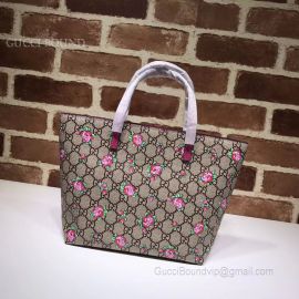 Gucci Children GG Kitten Friends Tote Flowers 410812