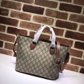 Gucci GG Supreme Tote Brown 473887