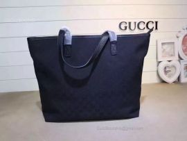 Gucci GG Red Canvas Large Tote Bag Dark Blue 257244