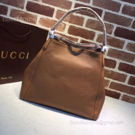 Gucci Soho Leather Tote Khaki 282309
