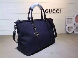 Gucci GG Pattern 2WAY Shoulder Boston Bag Dark Blue 339550