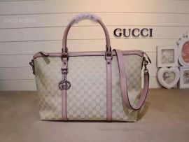 Gucci GG Pattern 2WAY Shoulder Boston Bag Pink 339550