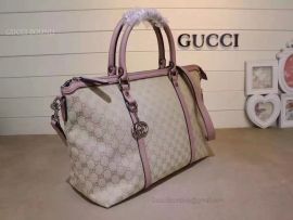 Gucci GG Pattern 2WAY Shoulder Boston Bag Pink 339550