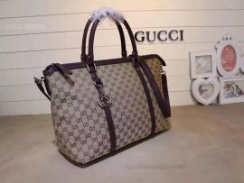 Gucci GG Pattern 2WAY Shoulder Boston Bag Brown 339550