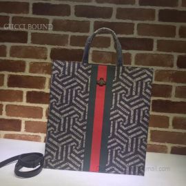 Gucci Pattern Print Soft GG Supreme Tote Stripe 450950