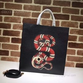 Gucci Pattern Print Soft GG Supreme Tote Snake 450950