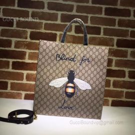 Gucci Bee Print Soft GG Supreme Tote 450950