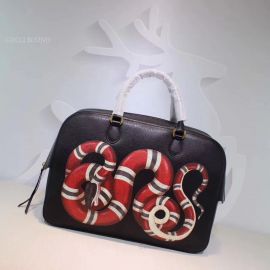 Gucci Kingsnake Print Tote Bag Black 450999