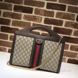 Gucci Ophidia Medium Top Handle Tote Gray 512957
