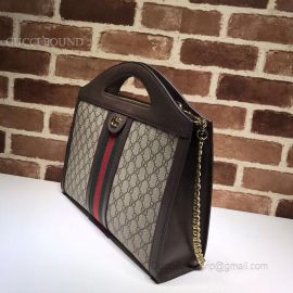 Gucci Ophidia Medium Top Handle Tote Gray 512957