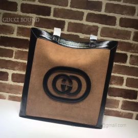 Gucci Ophidia Suede Large Tote GG Coffee 519335