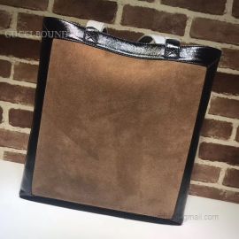 Gucci Ophidia Suede Large Tote GG Coffee 519335