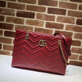 Gucci GG Marmont Matelasse Medium Tote Wine 524578