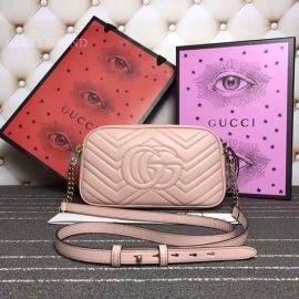 Gucci GG Marmont Small Matelasse Shoulder Bag Pink 447632