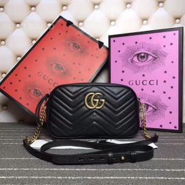 Gucci GG Marmont Small Matelasse Shoulder Bag Black 447632