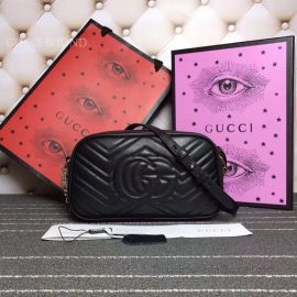 Gucci GG Marmont Small Matelasse Shoulder Bag Black 447632