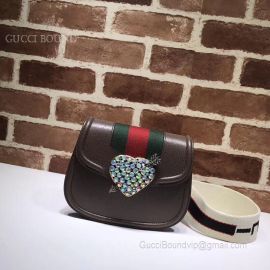 Gucci Totem Small Shoulder Bag Brown 500756