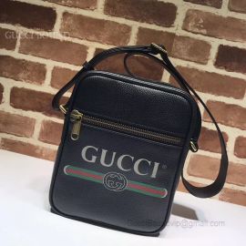 Gucci Print Messenger Bag Black 523591