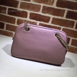 Gucci Women Soho Python Chain Shoulder Bag Pink 308983