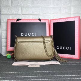 Gucci Soho Leather Chain Shoulder Bag Bronze 336752