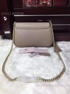 Gucci Soho Leather Chain Shoulder Bag Gray 336752