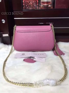 Gucci Soho Leather Chain Shoulder Bag Lilac 336752