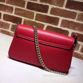 Gucci Soho Leather Chain Shoulder Bag Red 336752