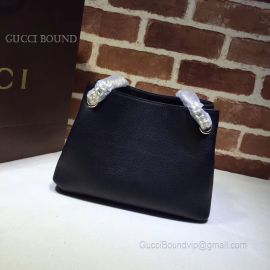 Gucci Soho Tassels 2Way Chain Strap Leather Shoulder Bag Black 387043