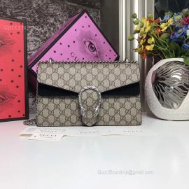 Gucci Dionysus Small GG Shoulder Bag Black 400249