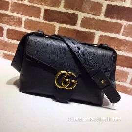 Gucci GG Marmont Shoulder Bag Black 401173