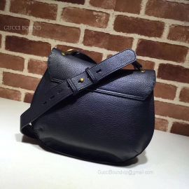 Gucci GG Marmont Leather Shoulder Bag Black 409154
