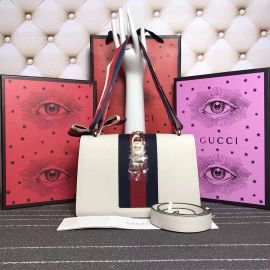 Gucci Sylvie Small Shoulder Bag White 421882