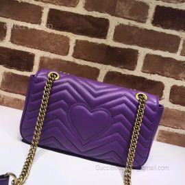 Gucci GG Marmont Matelasse Shoulder Bag Purple 443497