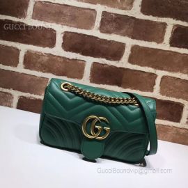 Gucci GG Marmont Matelasse Shoulder Bag Green 446744