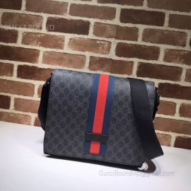 Gucci GG Supreme Messenger Bag Gray 475432