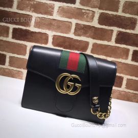 Gucci GG Marmont Leather Shoulder Bag black 476468