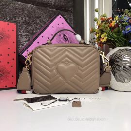 Gucci GG Marmont Small Shoulder Bag Nude 498100