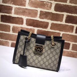 Gucci Padlock Small GG Shoulder Bag Black 498156
