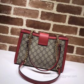 Gucci Padlock Small GG Shoulder Bag Red 498156