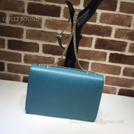 Gucci Marmont New Largeleather Shoulder Bag Blue 510303
