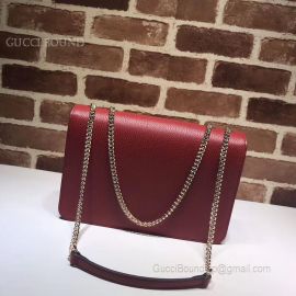 Gucci Marmont New Largeleather Shoulder Bag Wine 510303