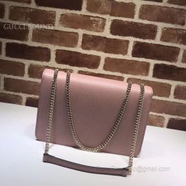 Gucci Marmont New Largeleather Shoulder Bag Pink 510303