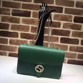 Gucci Marmont New Largeleather Shoulder Bag Green 510303