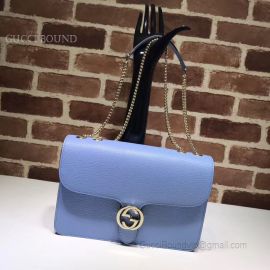 Gucci Marmont New Largeleather Shoulder Bag Light Blue 510303