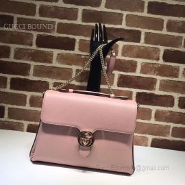 Gucci 2Way Chain Plain Leather Shoulder Bags Pink 510306